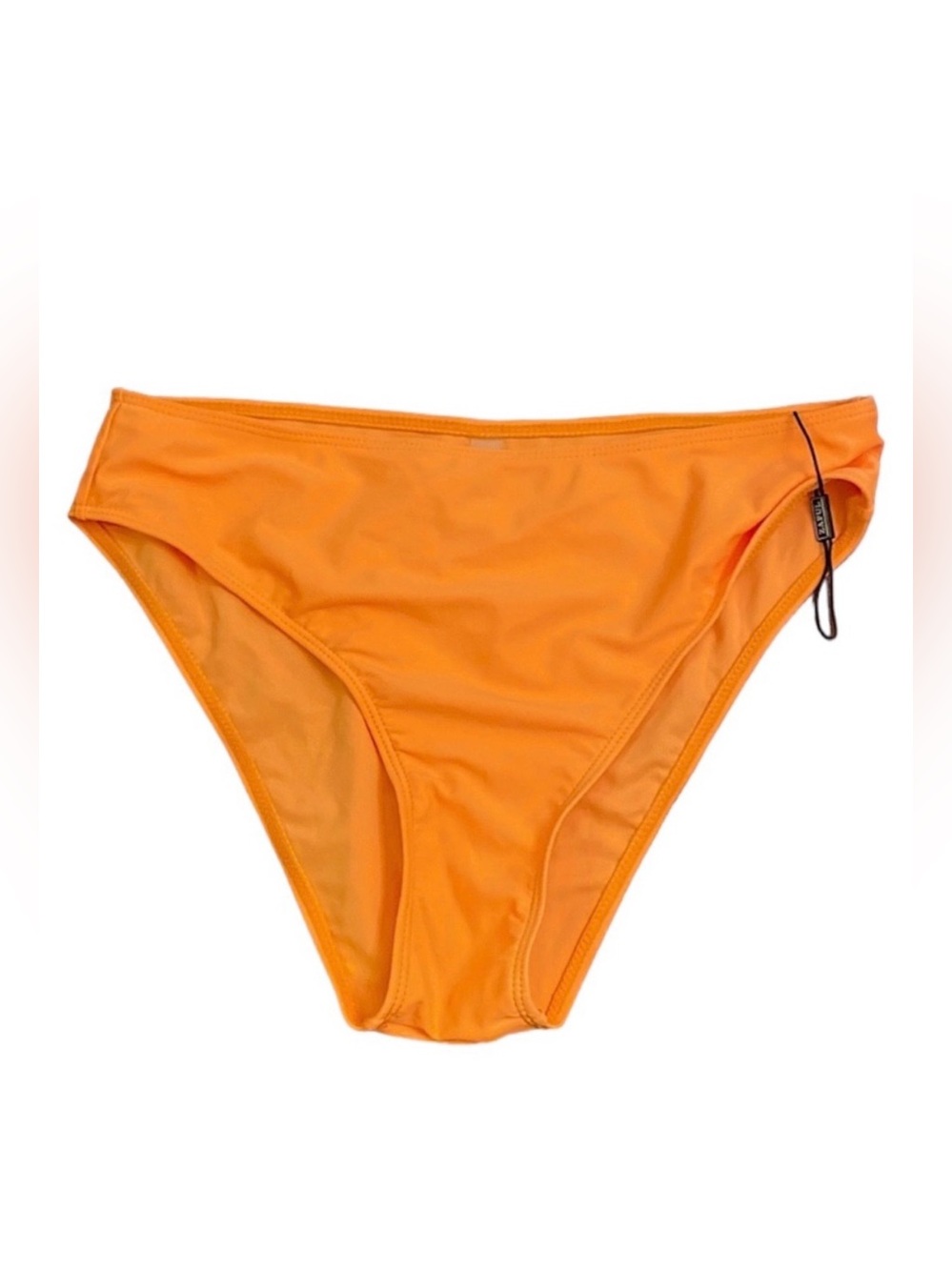 Zaful Tangerine Orange SZ S Tropical Beachy Retro Swim Bottoms